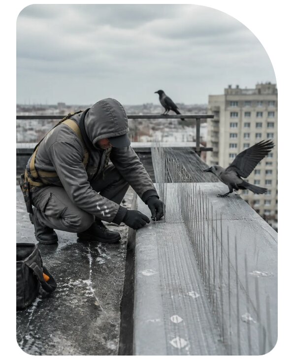Защита от ворон под ключ в Ярославле по цене от 5134 р. | Сенат-Рсл
